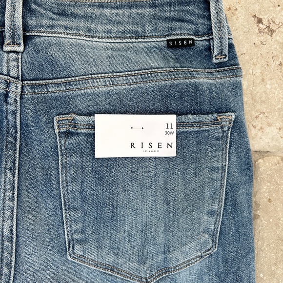 Risen Women's Boyfriend Jeans - Blue - Picture 8 of 8